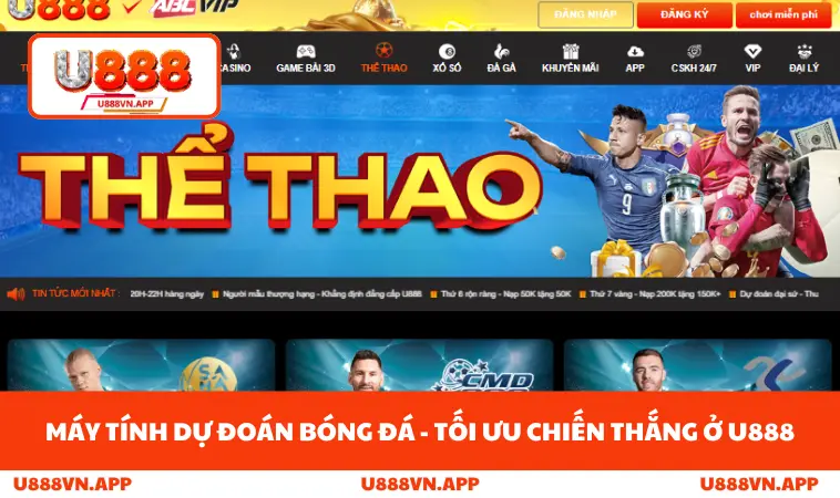 Máy Tính Dự Đoán Bóng Đá - Tối Ưu Chiến Thắng Ở U888
