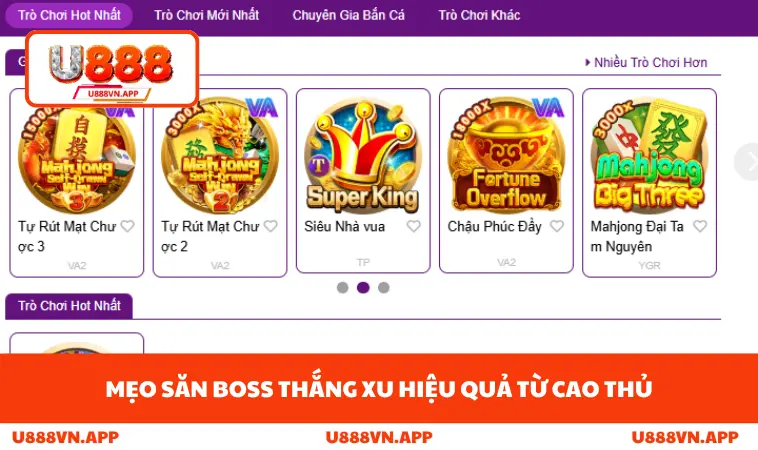 Mẹo săn boss thắng xu hiệu quả từ cao thủ